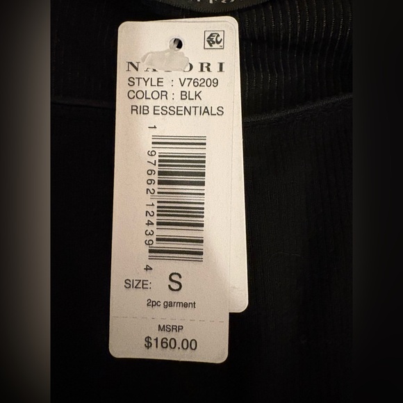 NATORI Rib Essentials Long Sleeve Shorts PJ set size small NWT - Picture 3 of 11